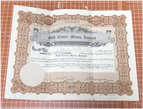 Golden Heritage Certificate