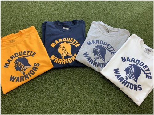 Golden Marquette Basketball Tee