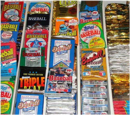 Vintage Baseball Card Collection - 300 Unopened Packs