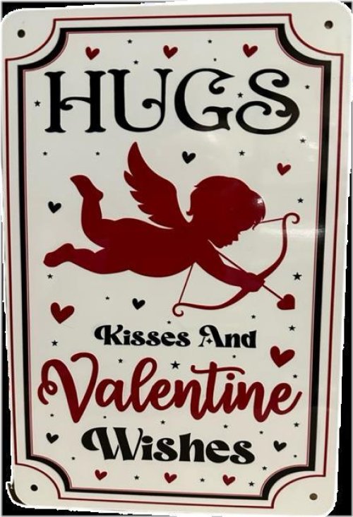 Hearts & Cupid Affection Plaque