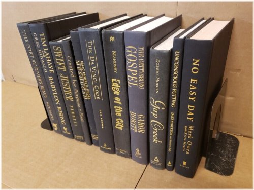 Black & Bold: A Collection of 10 Rare Hardcover Books with Gold/Copper Lettering