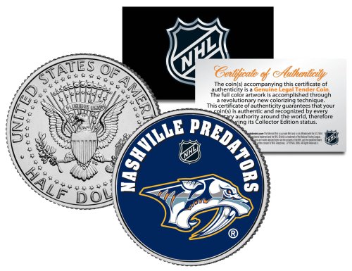 Predators Hockey JFK Kennedy Half Dollar Coin