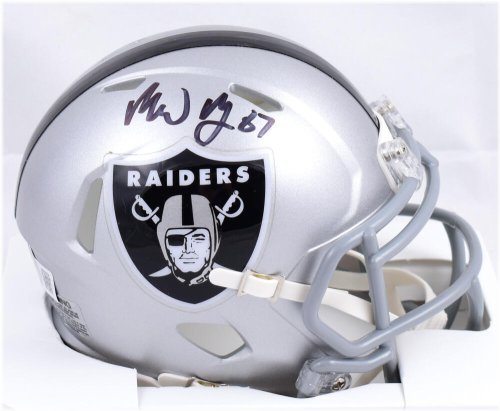 Michael Mayer Autographed Las Vegas Raiders Speed Mini Helmet