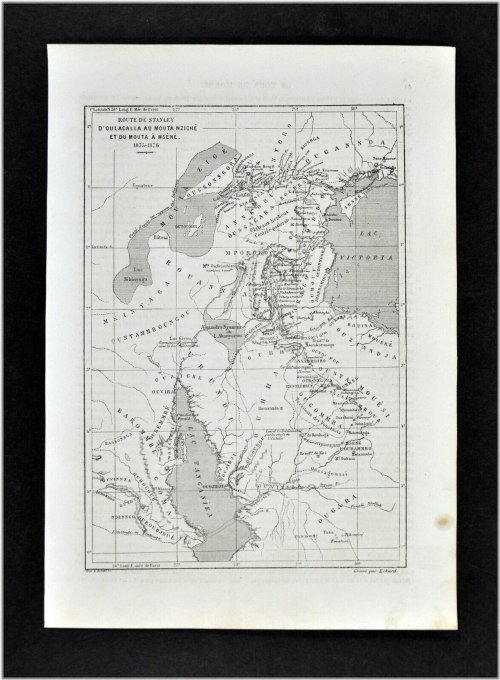 Exploration of Africa: 1878 Stanley Expedition Map