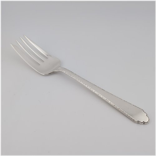 William and Mary Sterling Silver Salad Fork