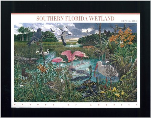 Southern Florida Wetlands Stamp Sheet