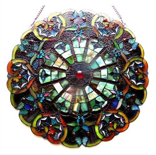 Victorian Round Suncatcher Art Glass