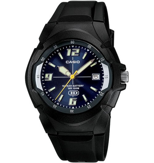 Black Date Quartz Watch by Casio