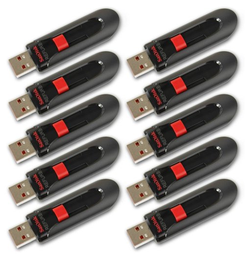 Glide 32GB USB Flash Drive Bundle by SanDisk