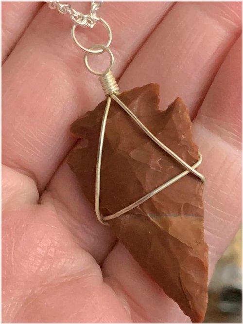 Stone Arrowhead Pendant