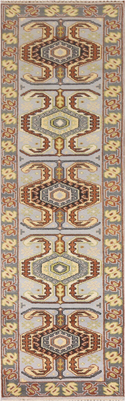 Heriz Serapi Geometric Wool Runner