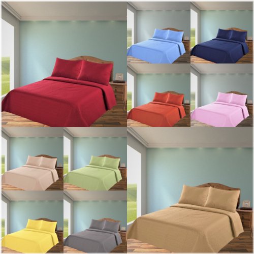 Lancaster Solid Coverlet Set in All Sizes