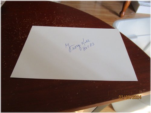 Vintage Baseball Legend Autograph