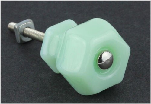 Green Glass Treasures Cabinet Knobs