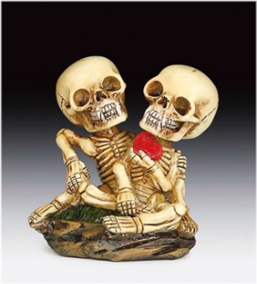 Heart and Bone Figurine Statue