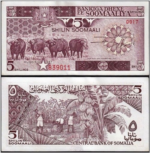 Somali Shilling Banknote - 1987 Edition