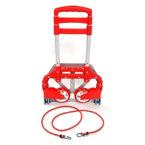 Red Collapsible Luggage Trolley