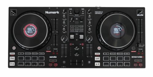 PlatinumFX 4-Deck Controller with Jog Wheel Displays by Numark