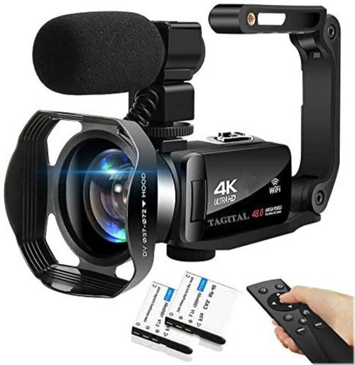 VistaPro 4K: Your Ultimate Vlogging Companion with WiFi, Microphone, and 48MP Clarity