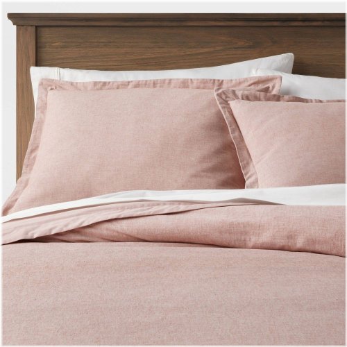 Terracotta Linen Chambray Duvet Set