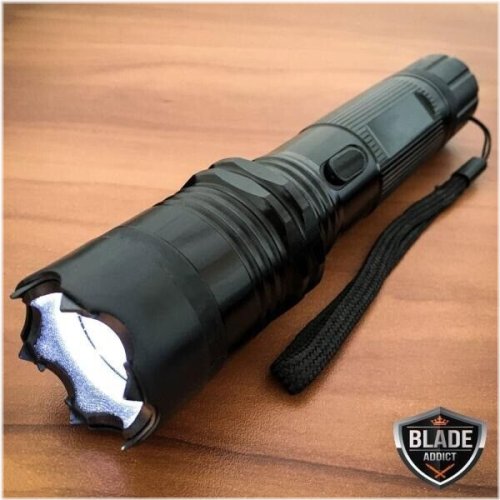 Defender Elite: Rechargeable Stun Gun with LED Flashlight and Protective Case