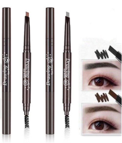 Precision Brow Duo: Retractable Pencil and Brush Set