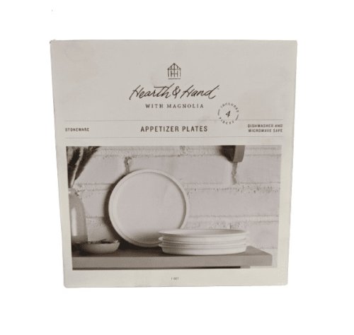 Rustic Stoneware Appetizer Plate Set