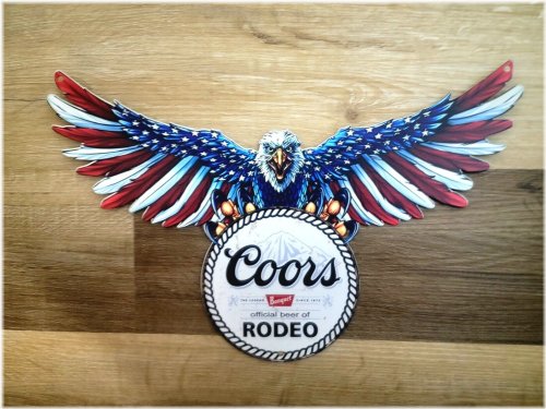 American Eagle Rodeo Metal Sign