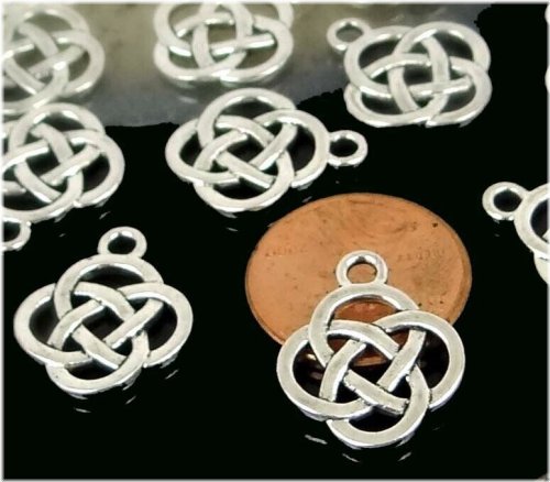 Antique Silver Celtic Knot Pendants