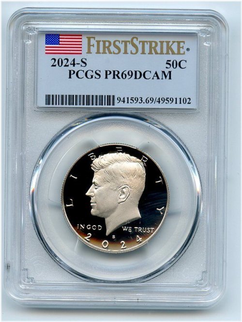 2024 S Kennedy Half Dollar in PCGS PR69DCAM First Strike