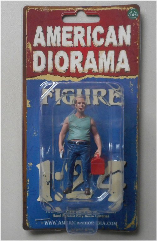 Sam with Tool Box" 1:24 Scale Figurine - 3" Male Figure by American Diorama