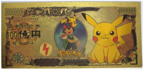 Golden Pikachu Commemorative Note