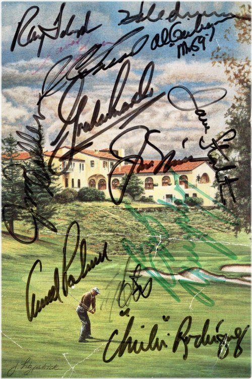 Legends of the Green: Authentic Autographed Program Covers