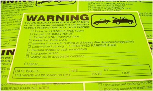 SecureSpot Towing Alert Stickers