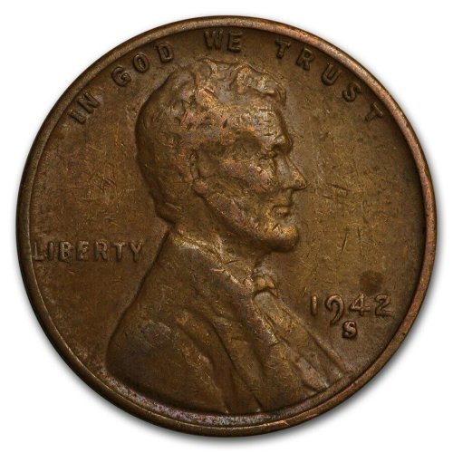 1942 S - Lincoln Wheat Penny - G/VG
