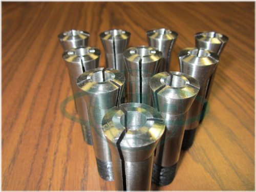 Precision Round Collet Set - 10 Sizes (Stock #C3)