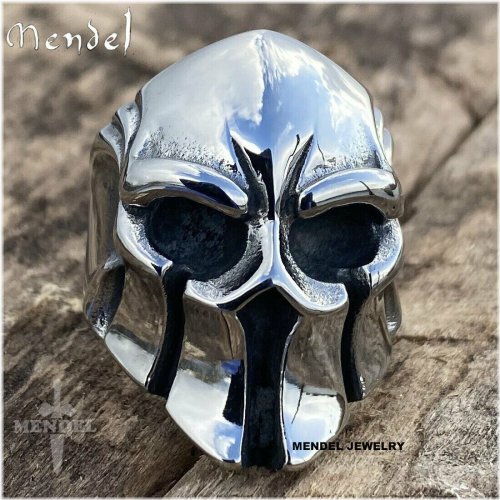 Steel Spartan Helmet Ring