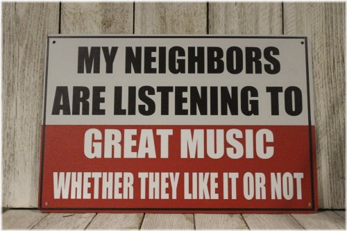 Neighborly Melodies Metal Plaque