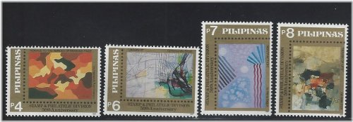 Philippines Abstract Art Stamp Collection