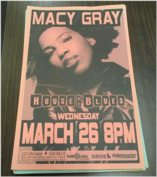 Macy Gray Live Concert Poster