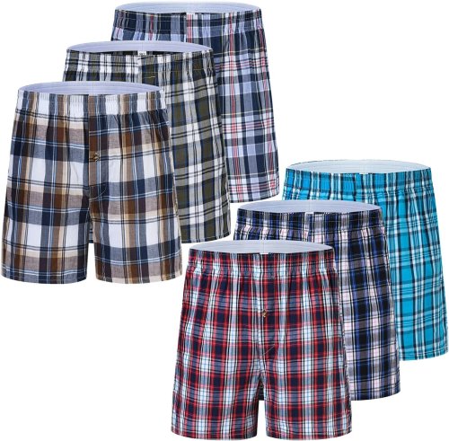 Plaid Checker Cotton Trunk Boxers