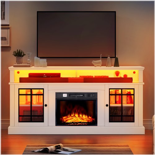 Flame Glow TV Console