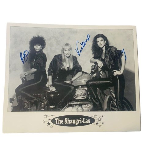 Capturing the Legends: Autographed Shangri-Las Black and White Photograph