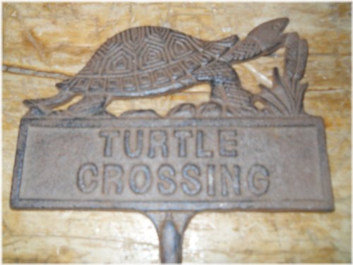 Turtle Crossing Garden Stake