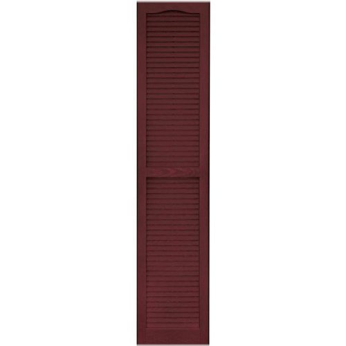 Cranberry Louvered Vinyl Shutters