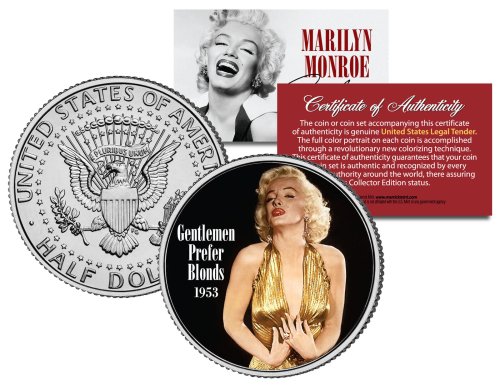 Blonde Beauty Coin with Marilyn Monroe Autograph