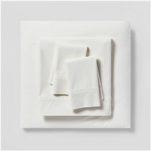 Organic Cream Thread Count Sheet Set
