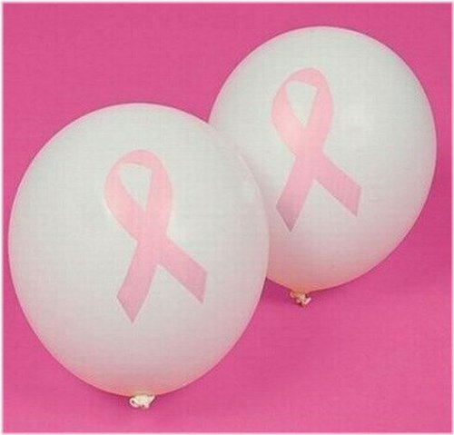 Pink Ribbon Balloons