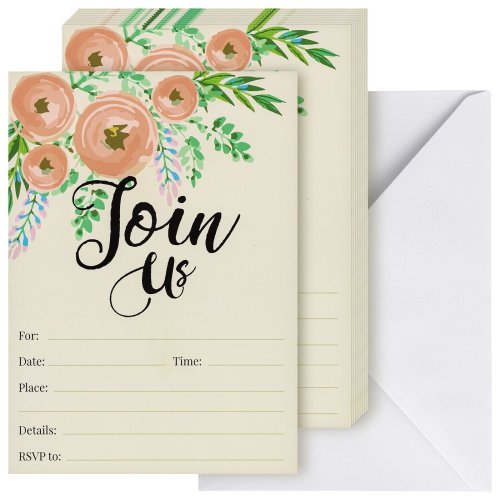 Floral Celebration Invitations