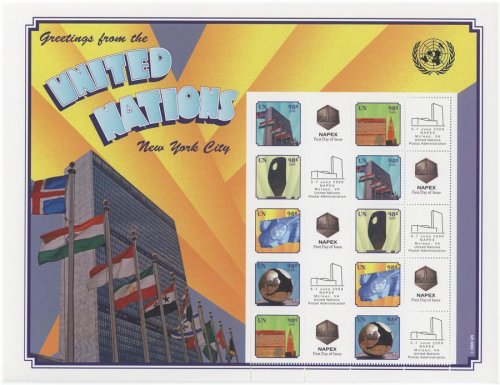 NYC Greetings 2009 UN Stamps Set